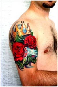 tatuajes flores varones